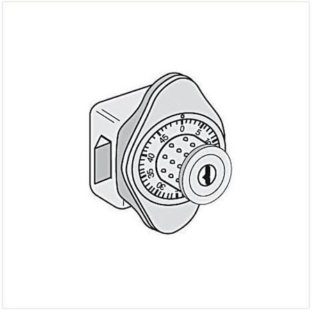 Salsbury Industries Salsbury Industries 77710 Combination Lock - Built-in for Metal Locker Door 77710